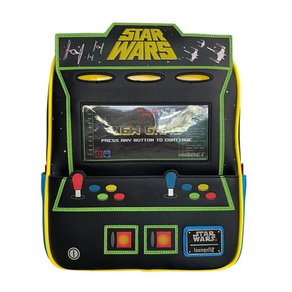 Star Wars Loungefly Mini Backpack Glows In The Dark Video Game 2023 Exclusive - Picture 1 of 11